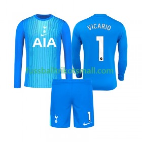 Fußballtrikots Tottenham Hotspur Guglielmo Vicario 1 Torwart Kinder 2025-2026 Langarm Auswärts-trikot kaufen